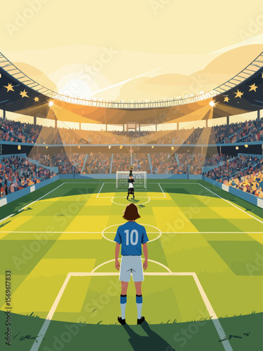 soccer italian defender, long lens seeing italian striker with medium-length dark brown hair