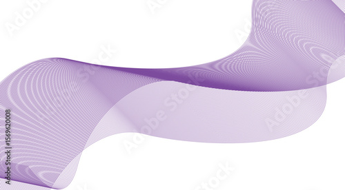 Blend Wavy Curved Purple Design Abstract Background Vector Illustration