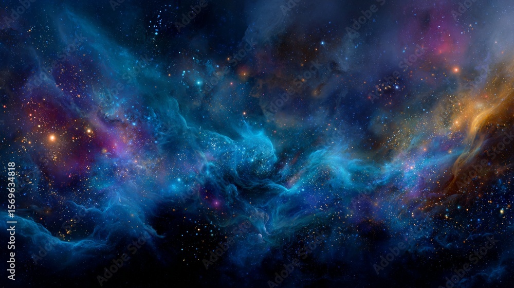 Fototapeta premium Galactic cosmic abstract scene