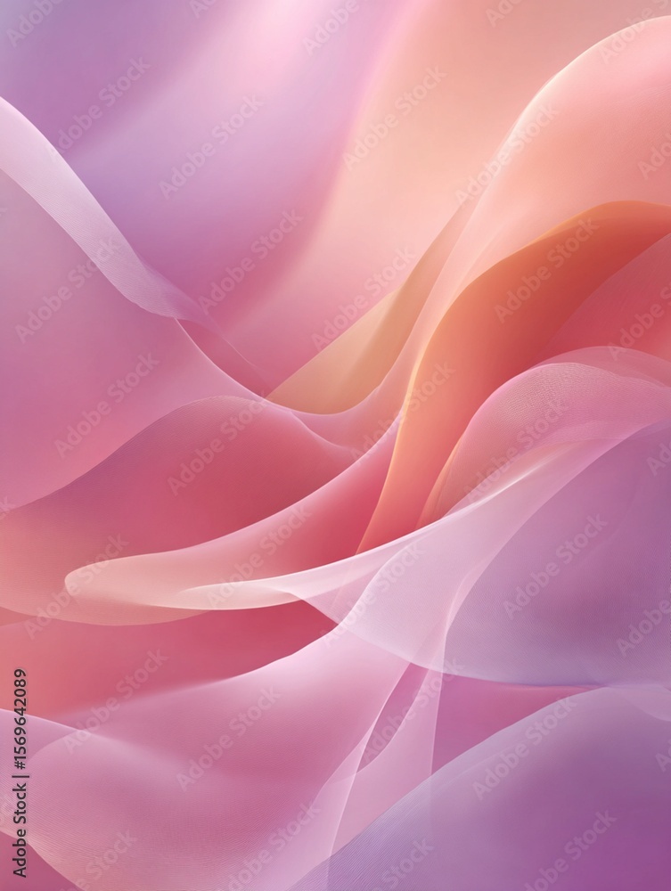 Fototapeta premium Gentle pastel waves