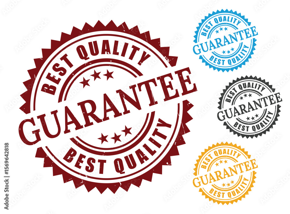 Fototapeta premium Authentic Quality Guarantee Labels, Vector Seal Set for Premium Products