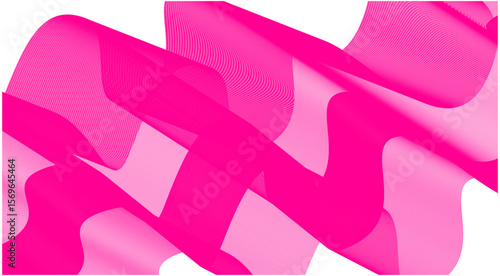 Wavy Blend Curved Pink Color Abstract Background Design Vector Illustration