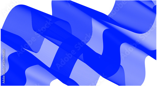 Wavy Blend Curved Blue Color Abstract Background Design Vector Illustration