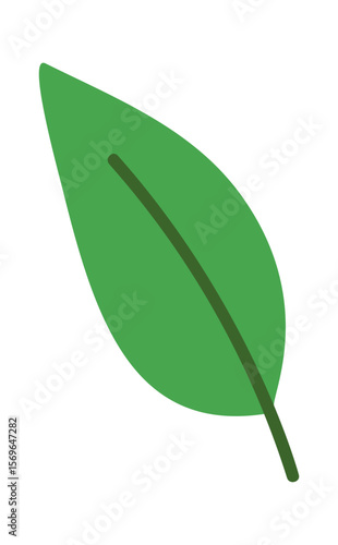 Green leaf symbolic natural logotype