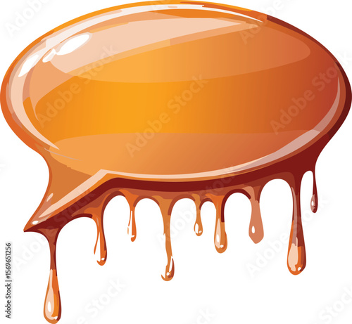 Melting Drip-Style Speech Bubble for Gooey Effects