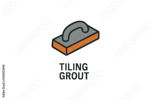 Tiling Grout Color vector on white background.01