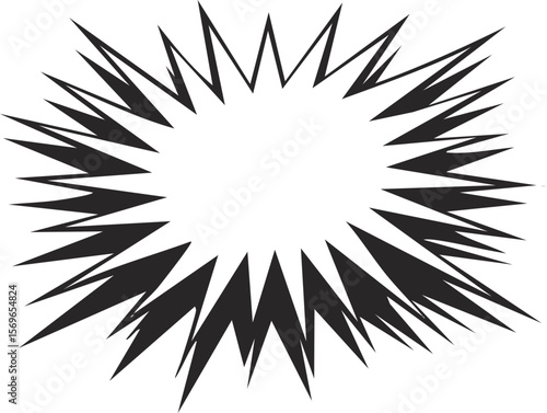  Explosive Jagged Speech Bubble for Bold Shouts and Loud Exclamations