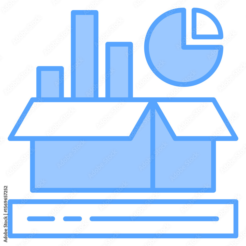 Product Analysis Blue Icon Product Analysis Blue Icon