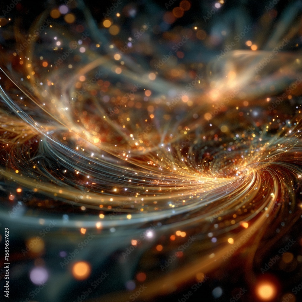 Obraz premium Hypnotic shimmering abstract