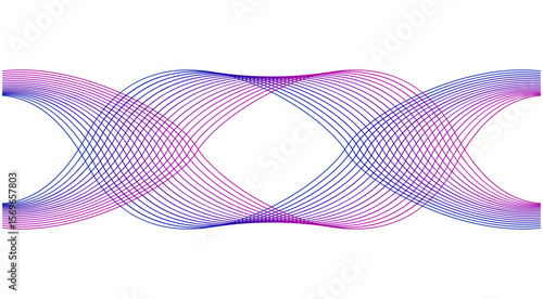 Wavy Blend Curved Purple Gradient Abstract Background Design Vector Illustration