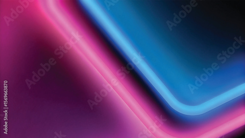 Abstract purple background with flowing bright colorful waves and glowing blue lines, a vibrant motion design illustration