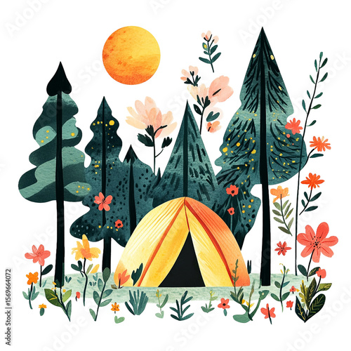 Camping in Nature