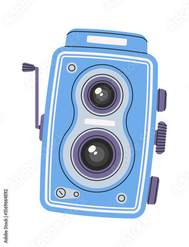 Antique old-fashioned analogue photo camera