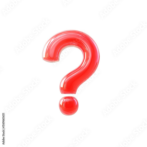 Glossy 3D Question Mark Icons