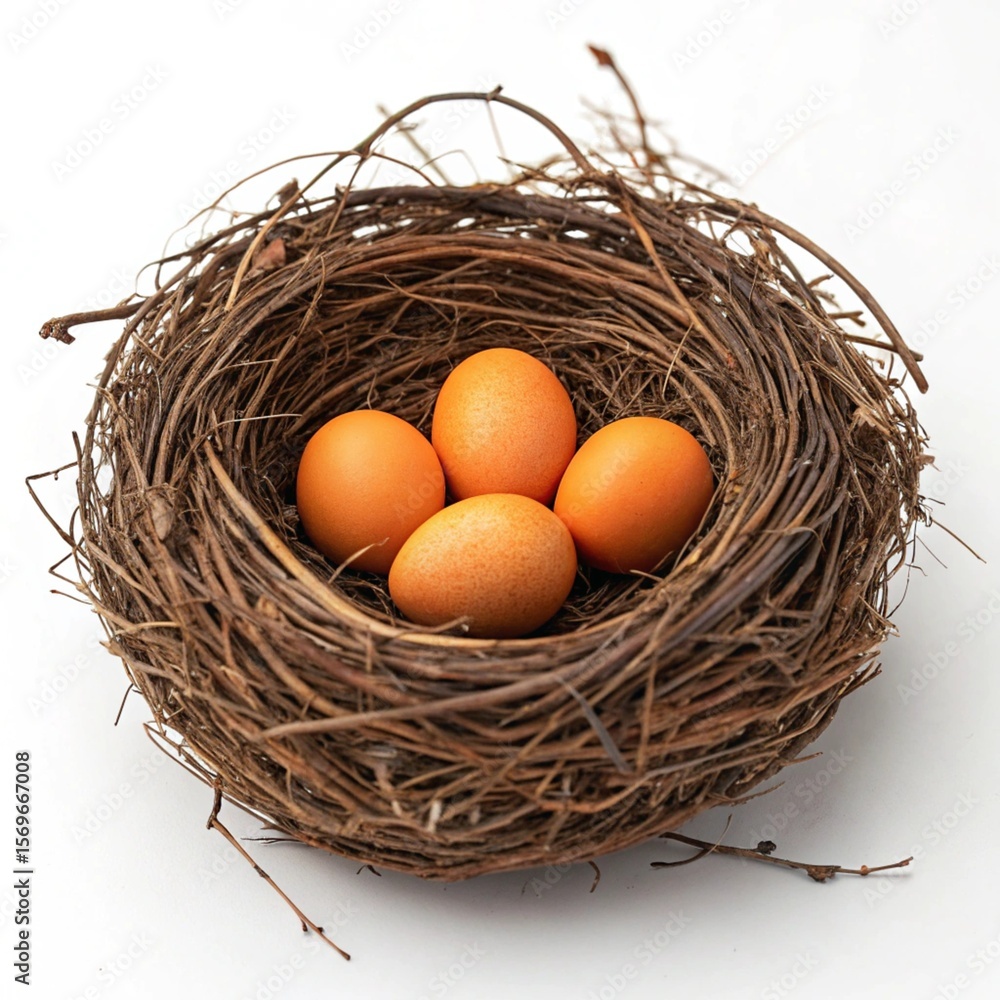 eggs in a nest eggs in a nest