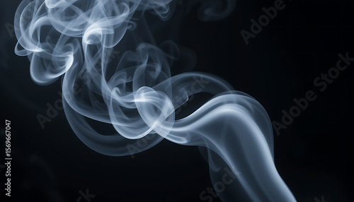 Wallpaper Mural Abstract Smoke Art Swirling Gray Smoke on Black Background Torontodigital.ca