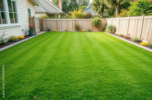 Wallpaper Mural Beautifully Maintained Backyard Turf Torontodigital.ca