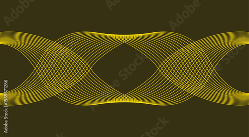 Wavy Blend Curved Background Brown Abstract Design Vector Illustration