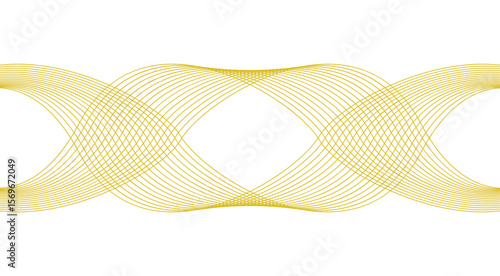 Wavy Blend Curved Yellow Abstract Background Design Vector Illustration
