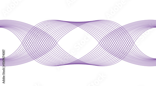 Wavy Blend Curved Purple Abstract Background Design Vector Illustration