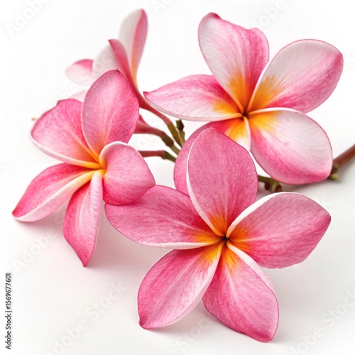 pink frangipani flowers
