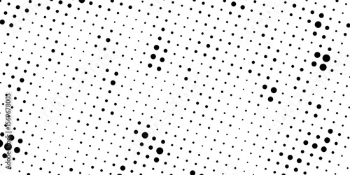 Set of halftone dots gradient pattern texture isolated on white background. Straight dotted spots using halftone circle dot raster texture. Vector blot half tone collection.