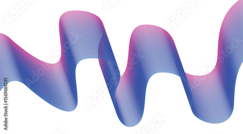 Wavy Blend Abstract Curved Blue Colorful Design Background Vector Illustration