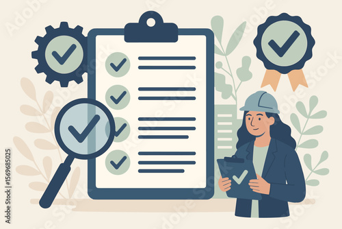 Quality control checklist steps, quality assurance improvement, inspection, QA, QC, standardization, certification process, compliance, audit, regulation, management, verification