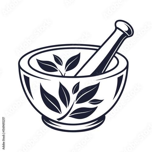 Herbal Remedies Mortar Pestle Natural Healing Botanicals