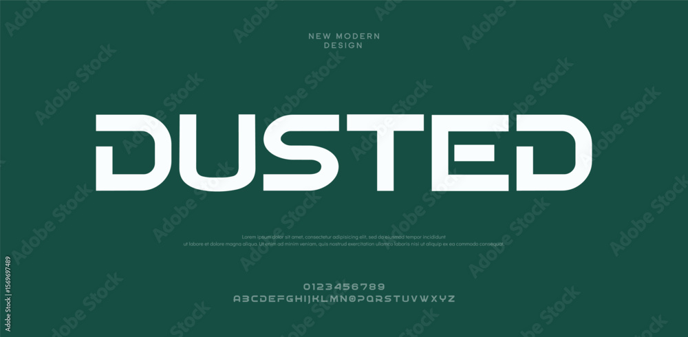 Fototapeta premium Dusted modern stylish typography letter logo design