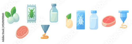 Ingredients and tools displayed for culinary preparation in a modern kitchen setting