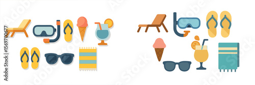 Summer beach essentials and fun activities for sunny days by the ocean