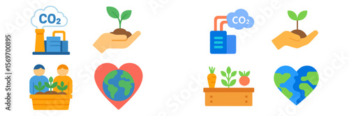 Growing plants to combat carbon emissions in urban settings with community involvement