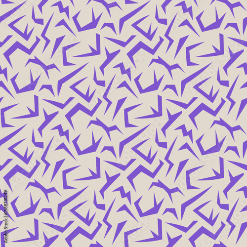 Abstract shapes seamless pattern vector illustration