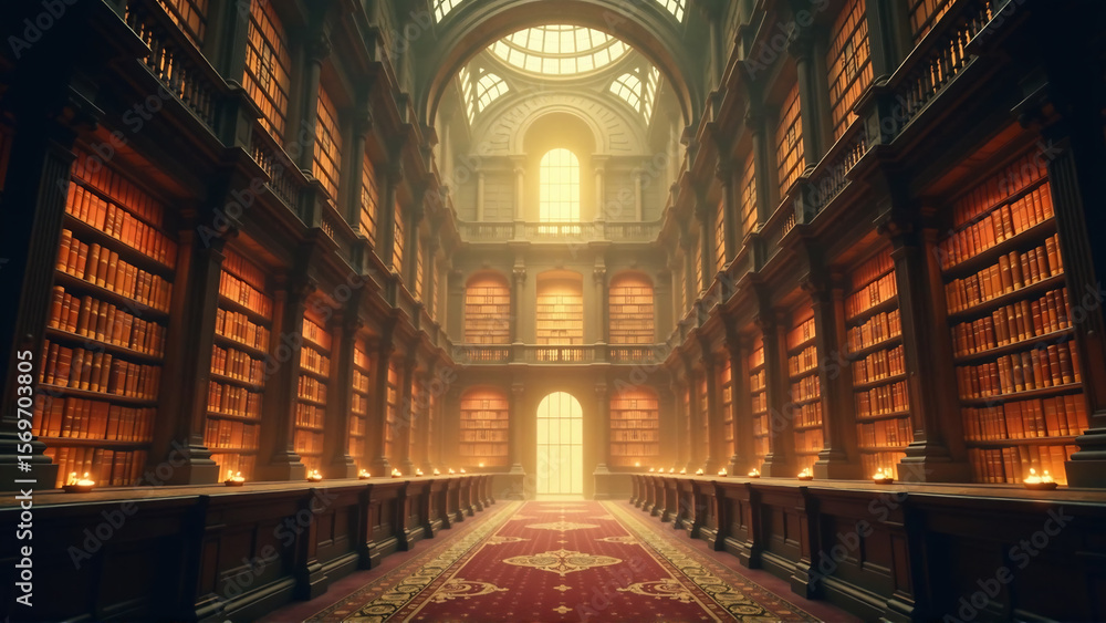 Fototapeta premium Cosmic Scriptorium