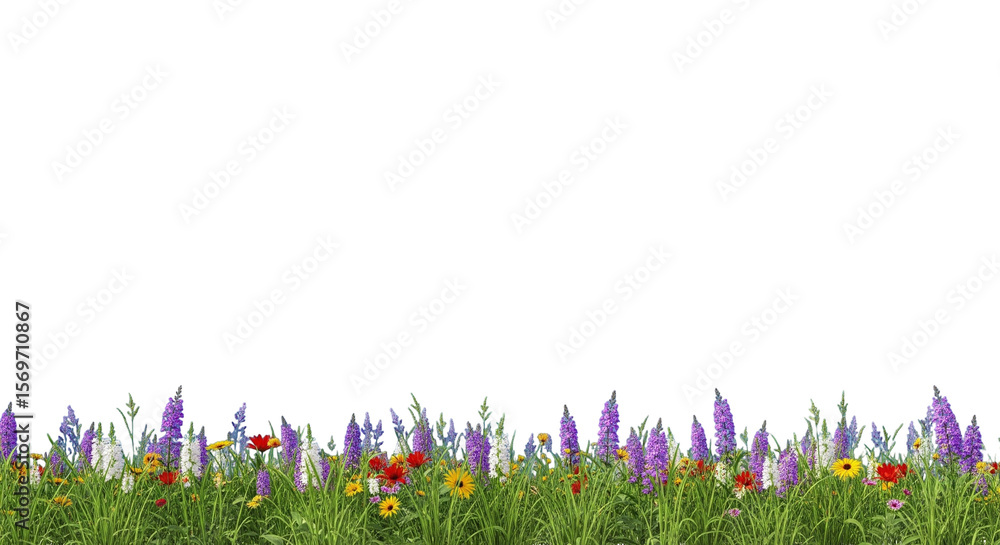 Obraz premium Wild Garden Symphony: Colors that Sing