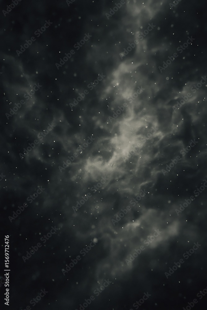 Naklejka premium Dark space nebula starry sky