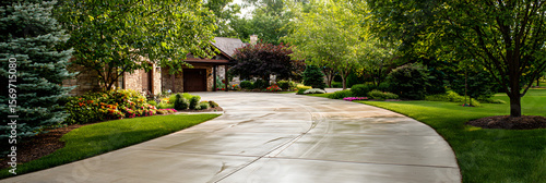 Panel kuchenny z motywem smooth concrete driveway in des moines iowa
