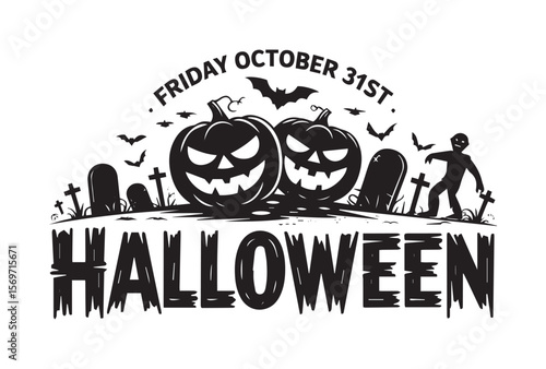 halloween party poster, Happy Halloween Lettering Sticker set ,halloween poster, Halloween tshirt , halloween party, horror Background