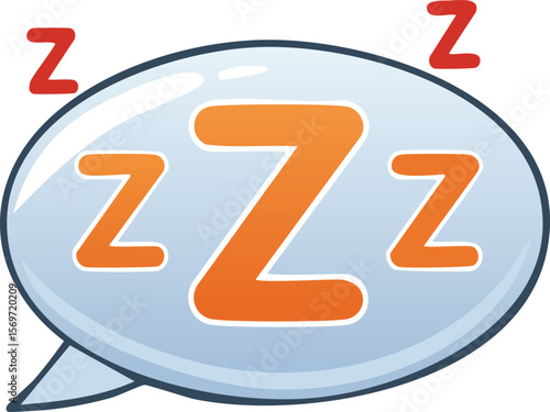 Dreamy Pillow-Shaped Sleep Bubble with Z Accents