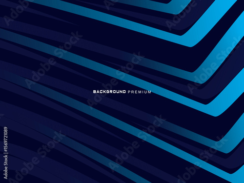 Premium background design with dark blue luxury motif. Vector horizontal template, for digital lux business banners, contemporary formal invitations, luxury vouchers, gift certificates, etc.