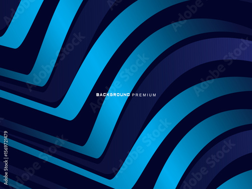 Premium background design with dark blue luxury motif. Vector horizontal template, for digital lux business banners, contemporary formal invitations, luxury vouchers, gift certificates, etc.