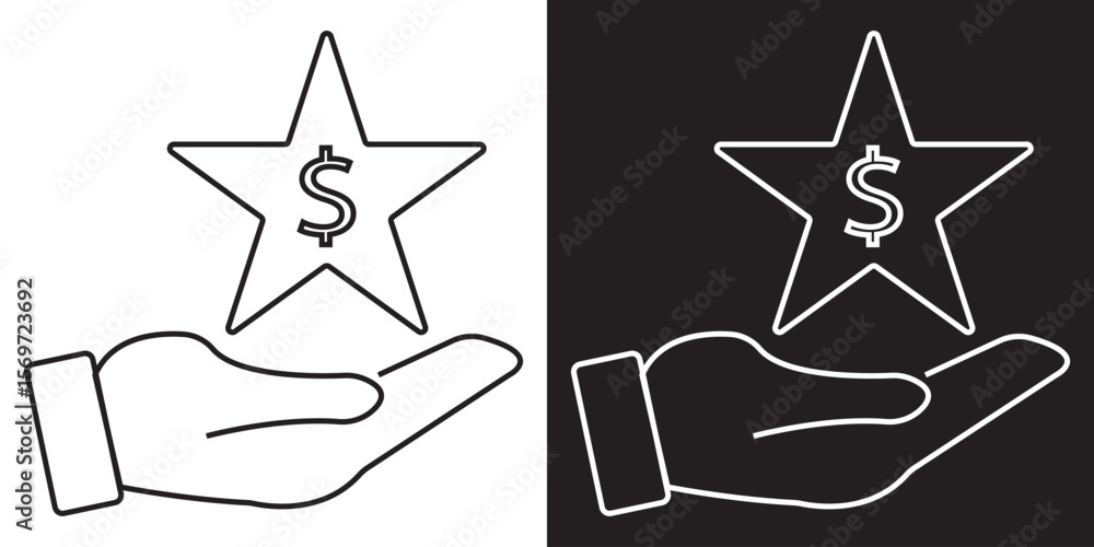 Obraz premium Finance icon . Vector pictograms of money, wallet, banking tools, vector illustration .EPS 10/AI