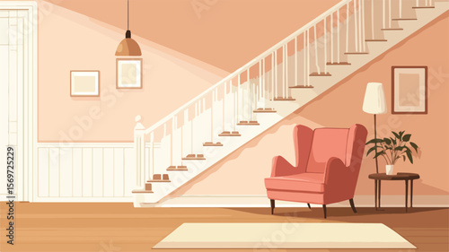 Bright and Inviting Living Space with Stylish Design Elements