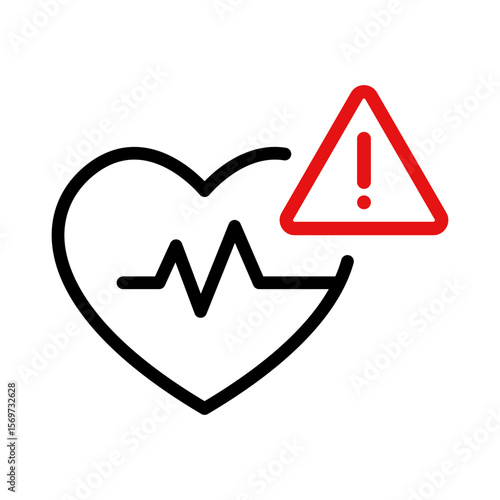 Heart disease icon. Healthcare and medical