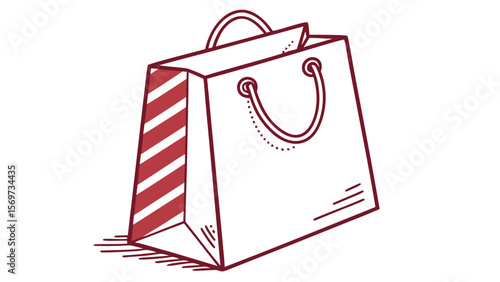Shopping bag vector illustration for retail stores and online shops promotional marketing material design