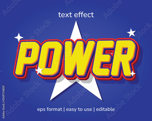 Power Superman Editable Text Effect
