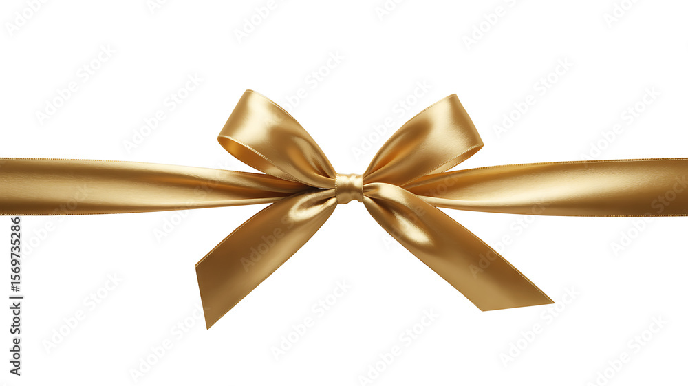 Golden satin ribbon bow tied on cream surface isolated on a transparent background golden ribbon satin bow Golden satin ribbon bow tied on cream surface isolated on a transparent background golden ribbon satin bow