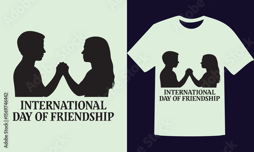 Friendship bond between a boy and a girl people silhouettes