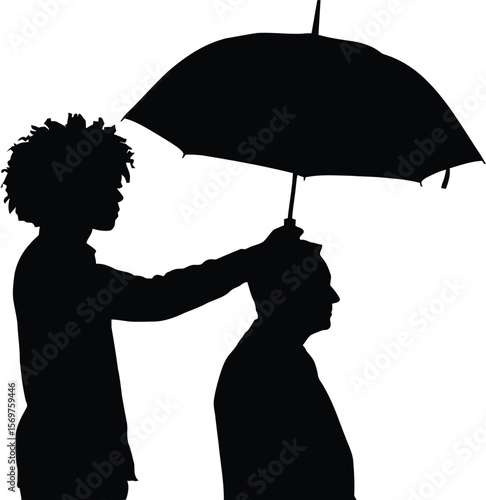 Umbrella Holder Silhouette - Excessive Protection